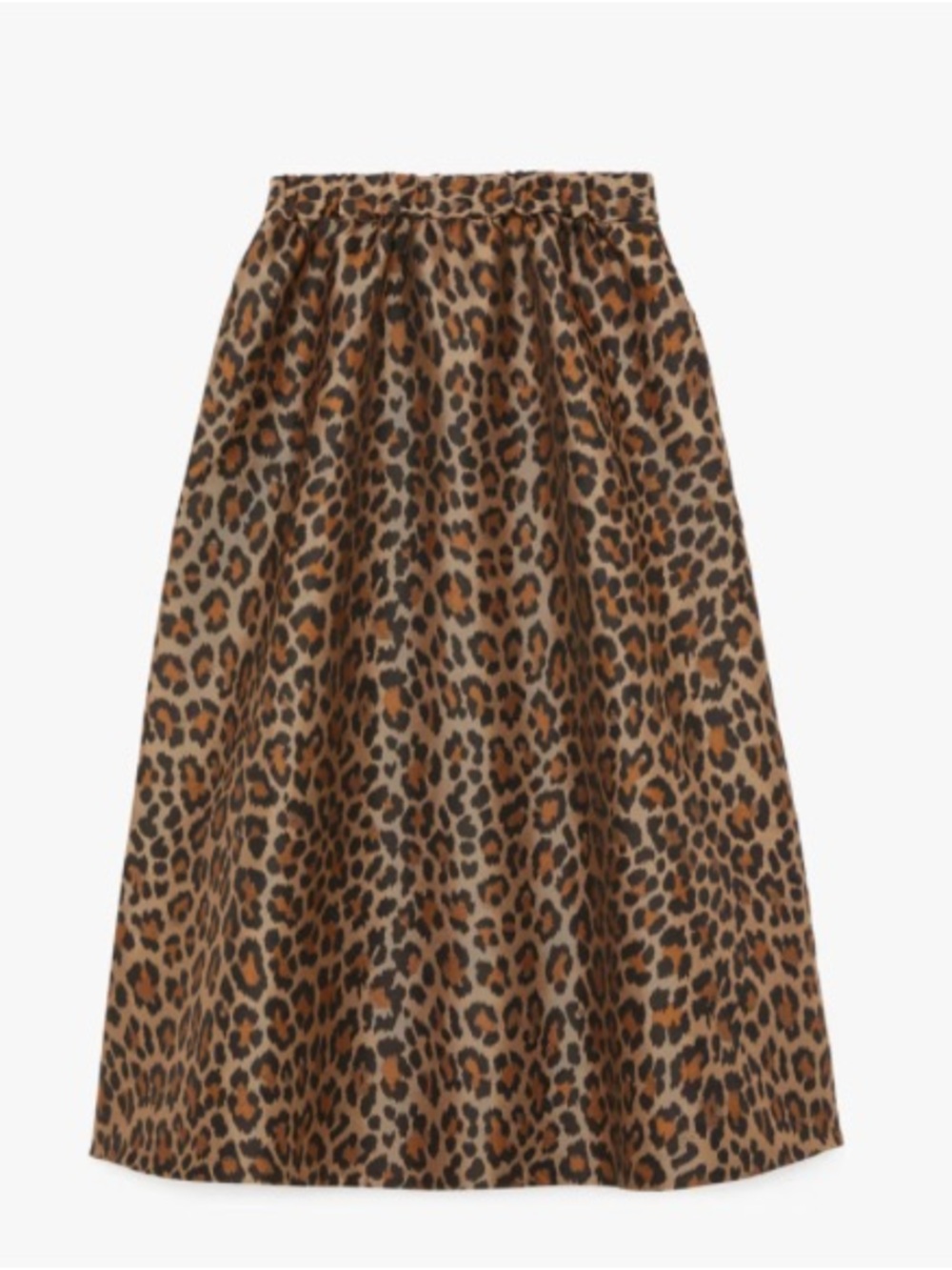 NEW WITH TAGS:  Kate Spade Leopard Print A-Line Midi Skirt - Brown